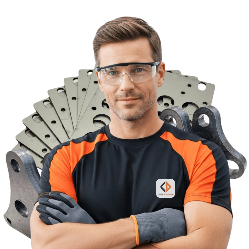 homem profissional da corte e dobra SP