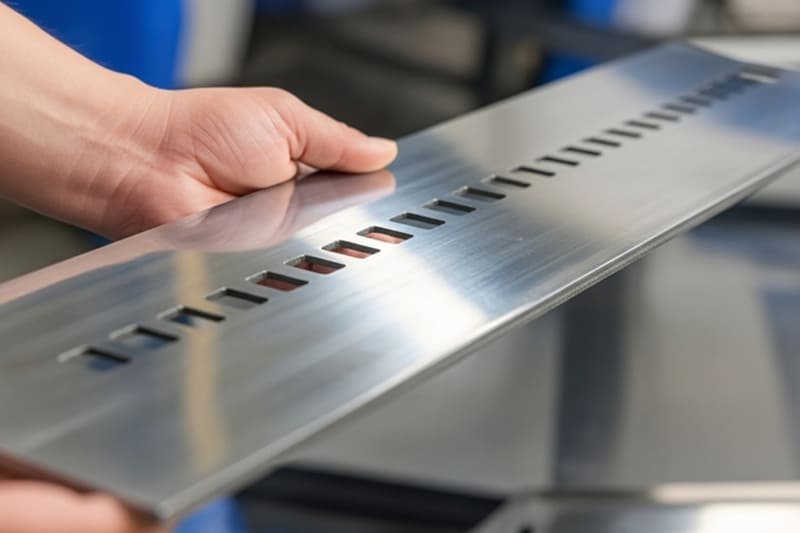 trabalho realizado - peça de aço carbono cortada a laser